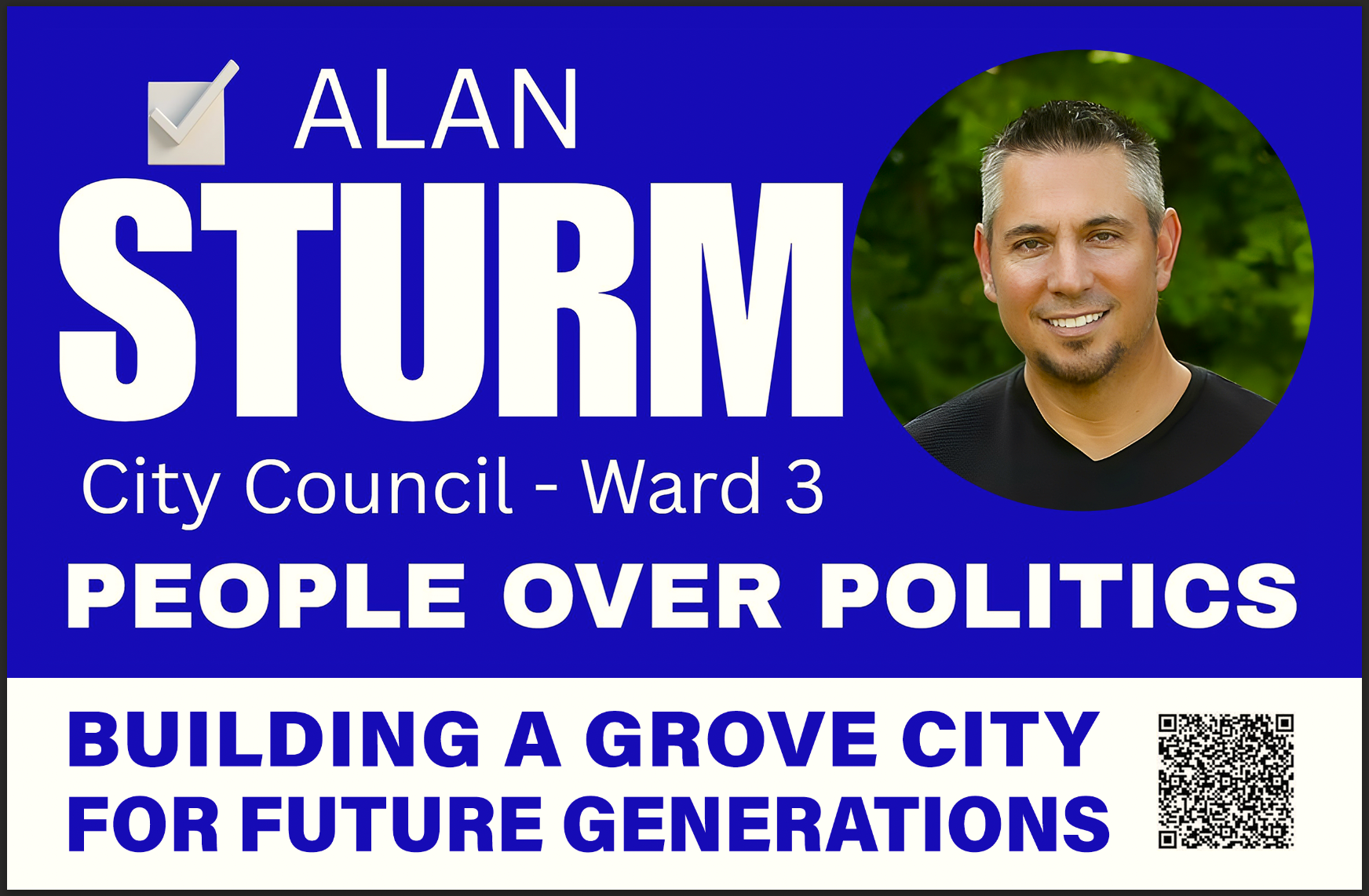 Alan Sturm for Grove City Council Header